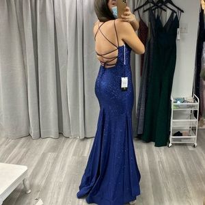 Sherri Hill Royal Blue Prom Dress